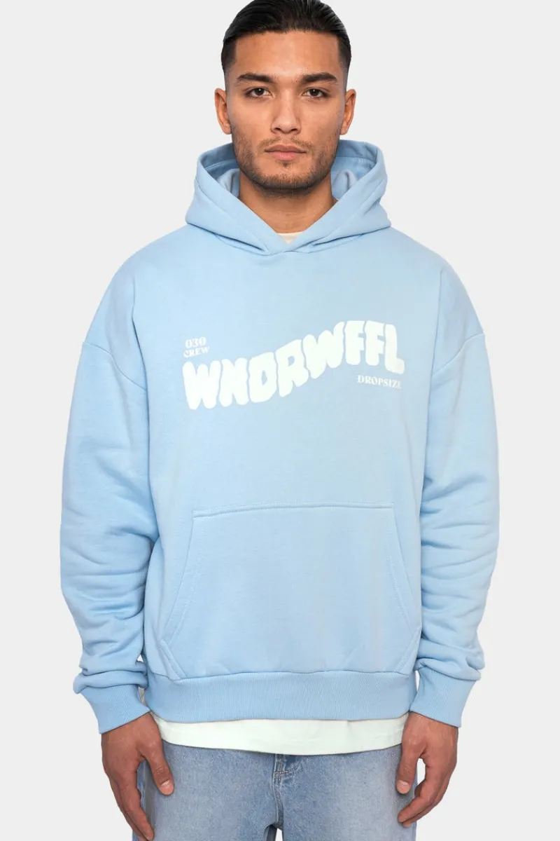 Hoodie<Dropsize Heavy Oversize Wonder Waffel Hoodie Baby Blue
