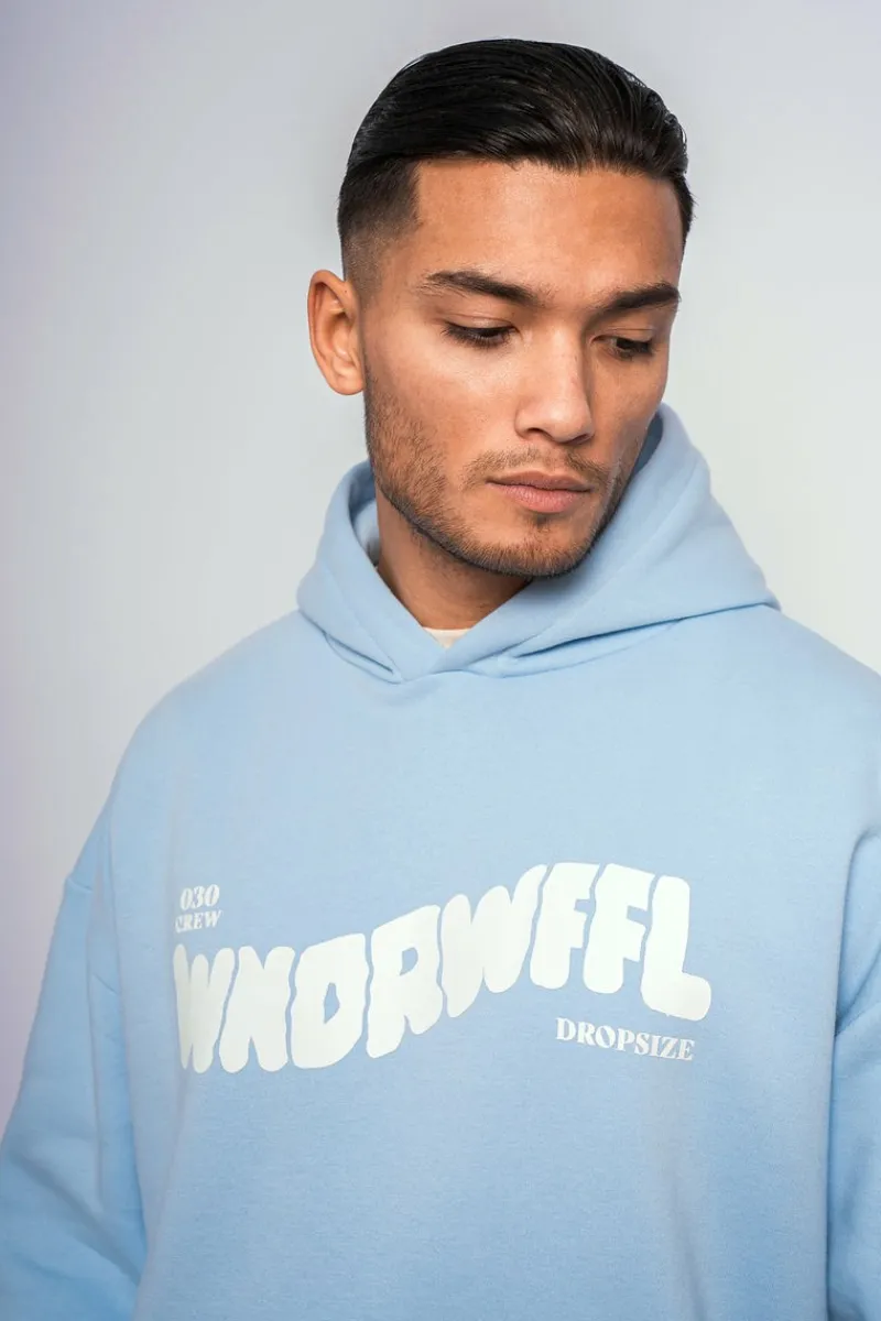 Hoodie<Dropsize Heavy Oversize Wonder Waffel Hoodie Baby Blue