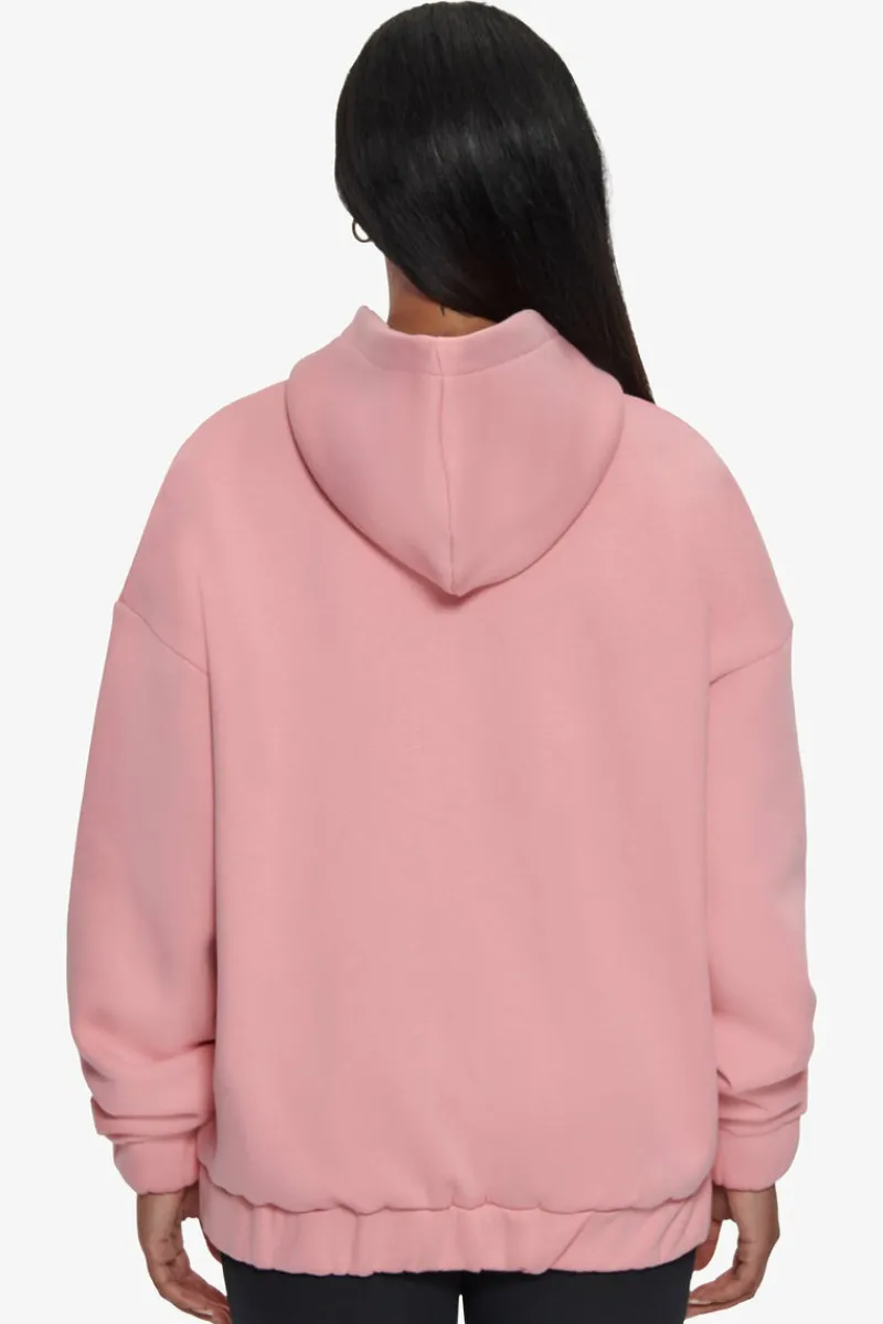 Frauen<Dropsize Heavy Oversize Zip Hoodie Pink