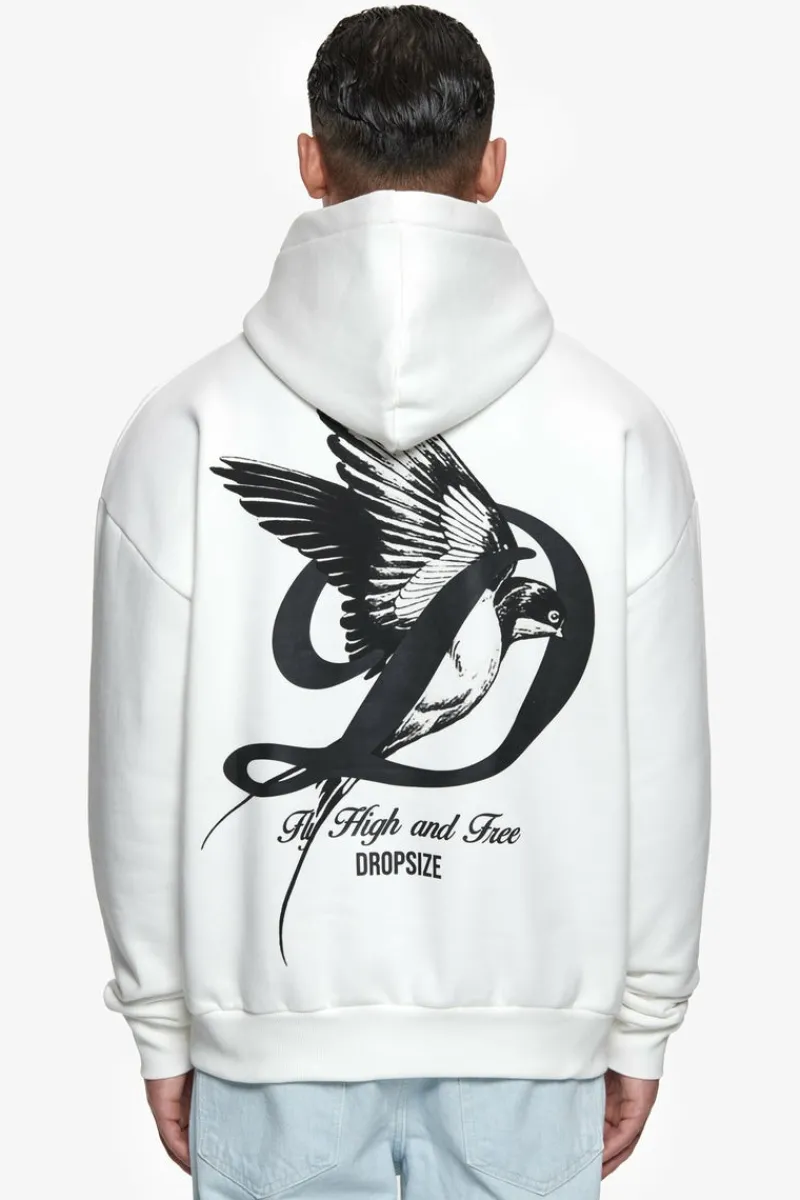 Hoodie<Dropsize Heavy Overzize Fly High Hoodie Washed White