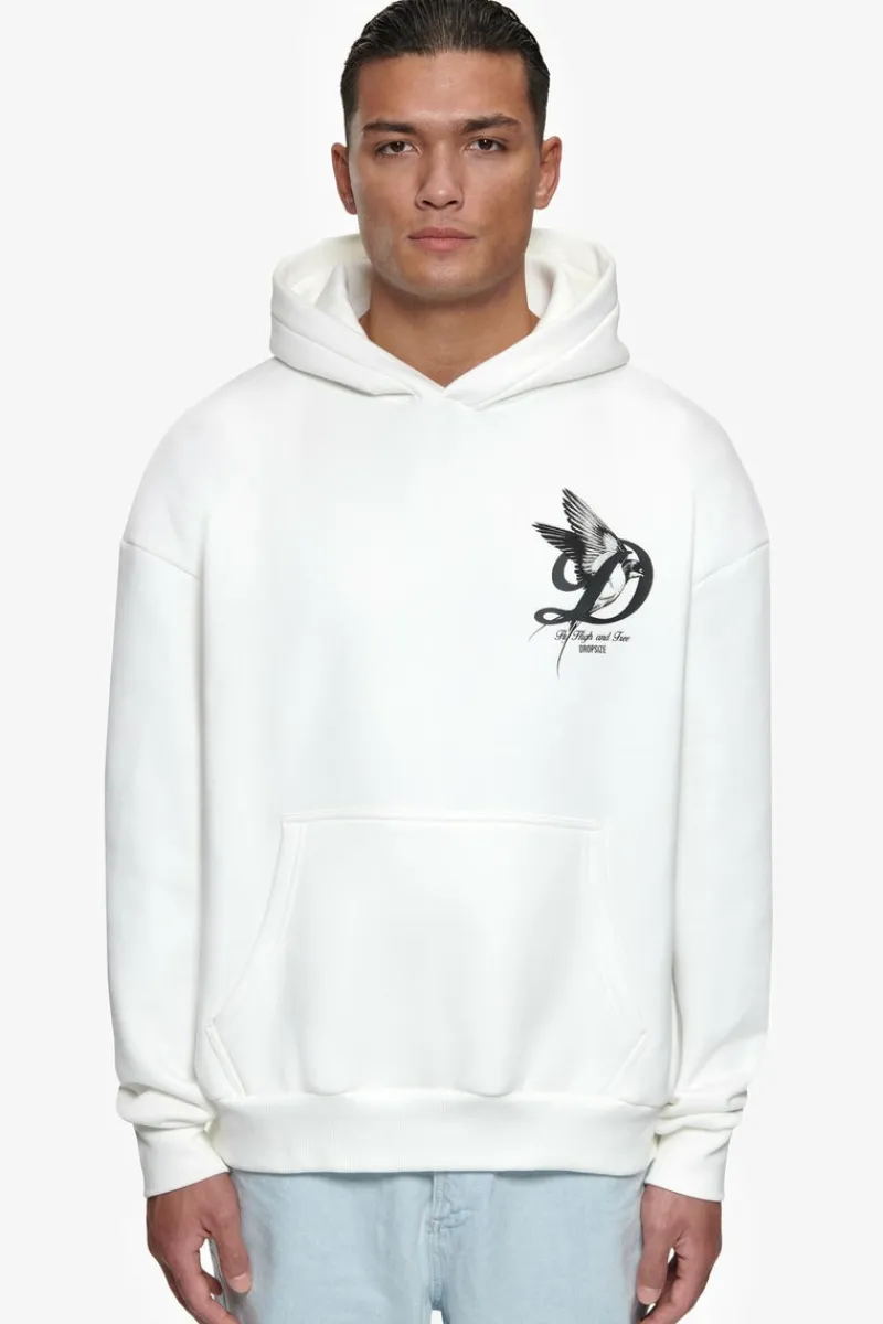 Hoodie<Dropsize Heavy Overzize Fly High Hoodie Washed White