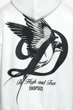 Hoodie<Dropsize Heavy Overzize Fly High Hoodie Washed White