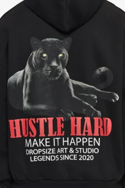 Hoodie<Dropsize Heavy Overzize Make It Happen Hoodie Black