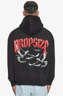 Hoodie<Dropsize Heavy Overzize No Fight No Glory Hoodie Black