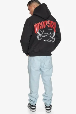 Hoodie<Dropsize Heavy Overzize No Fight No Glory Hoodie Black