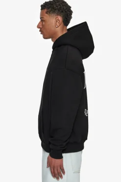 Hoodie<Dropsize Heavy Overzize Raised In Heaven Hoodie Black