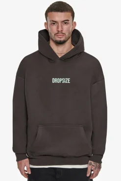 Hoodie<Dropsize Heavy Overzize V2 Quatro Hoodie Washed Black