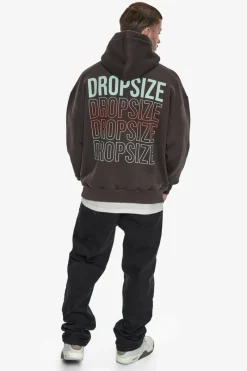 Hoodie<Dropsize Heavy Overzize V2 Quatro Hoodie Washed Black
