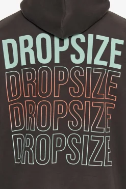 Hoodie<Dropsize Heavy Overzize V2 Quatro Hoodie Washed Black