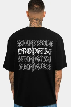 T-Shirt<Dropsize Heavy Quattro T-Shirt Black