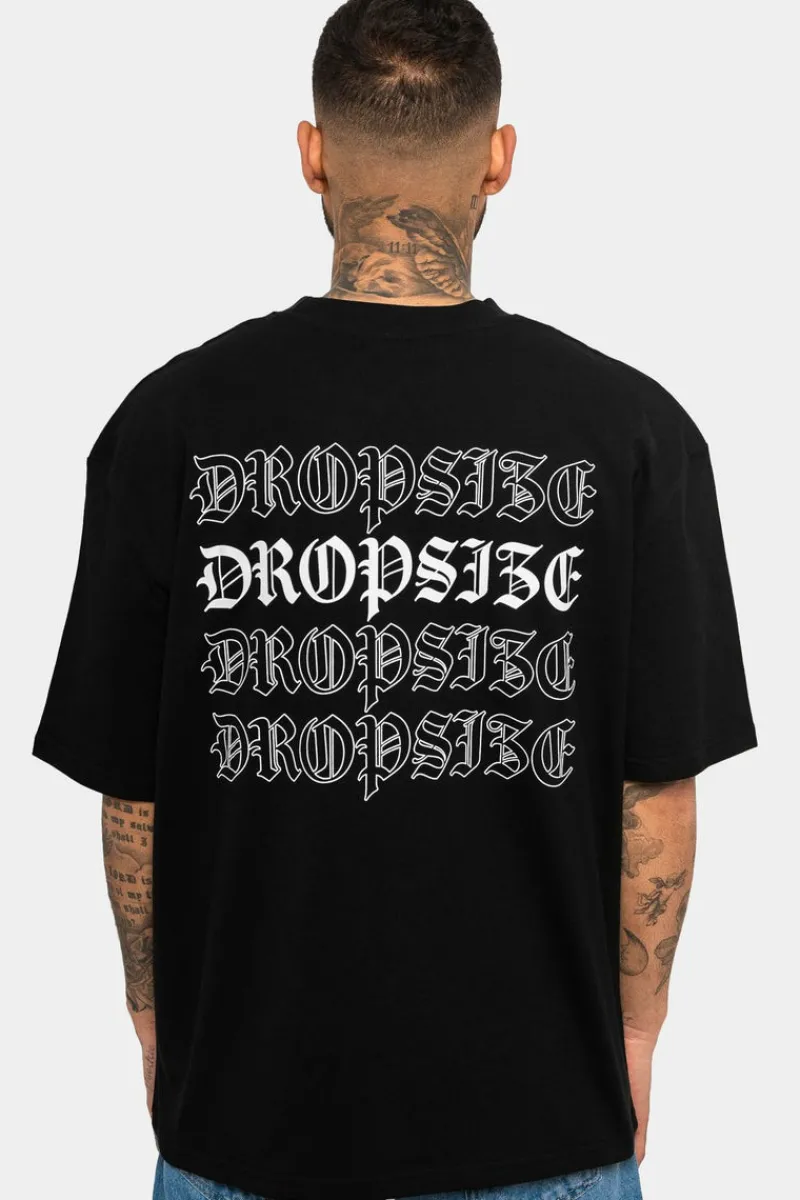 T-Shirt<Dropsize Heavy Quattro T-Shirt Black