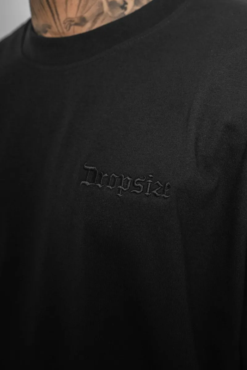 T-Shirt<Dropsize Heavy Quattro T-Shirt Black