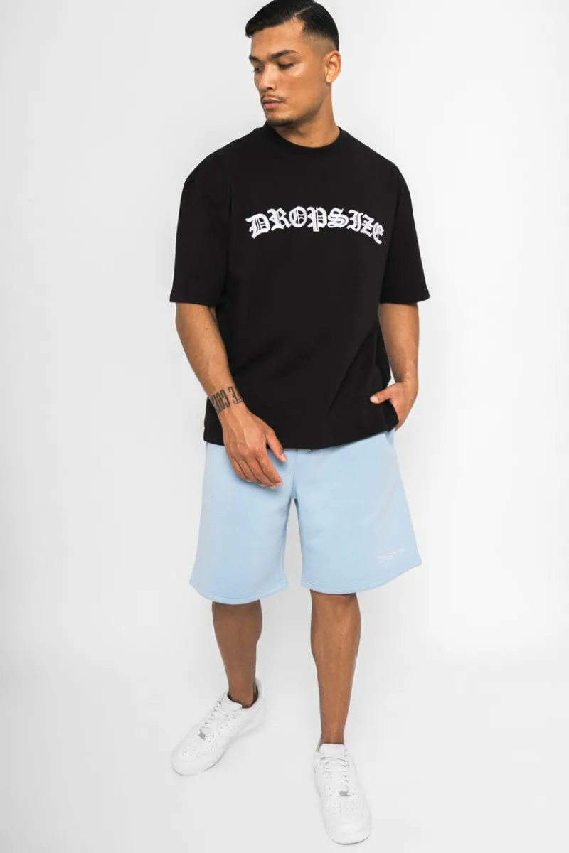 Shorts<Dropsize Heavy Sweat Embo Short Baby Blue