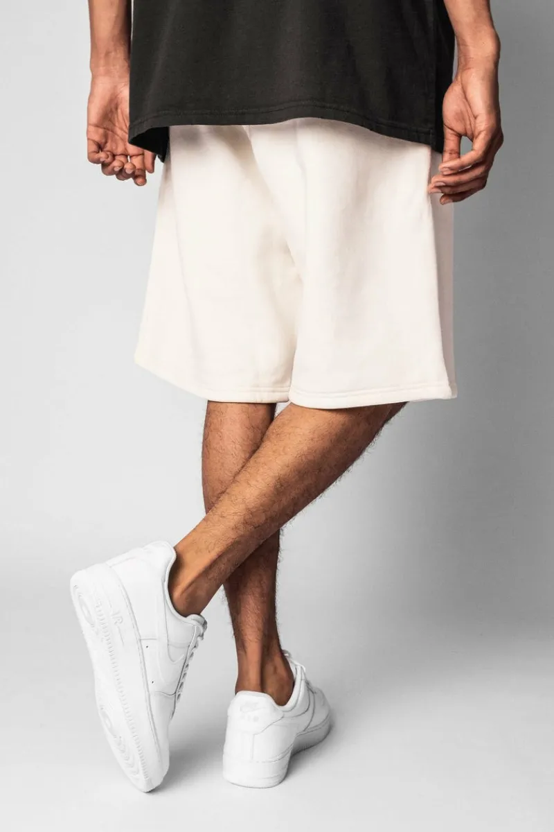 Shorts<Dropsize Heavy Sweat Embo Short Cream White