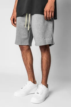 Shorts<Dropsize Heavy Sweat Embo Short Grey Melange