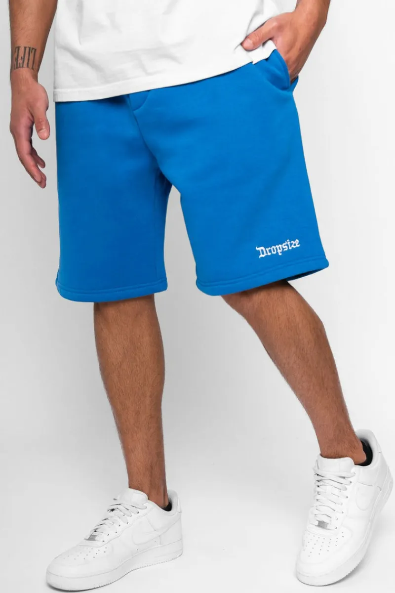 Shorts<Dropsize Heavy Sweat Embo Short Royal Blue