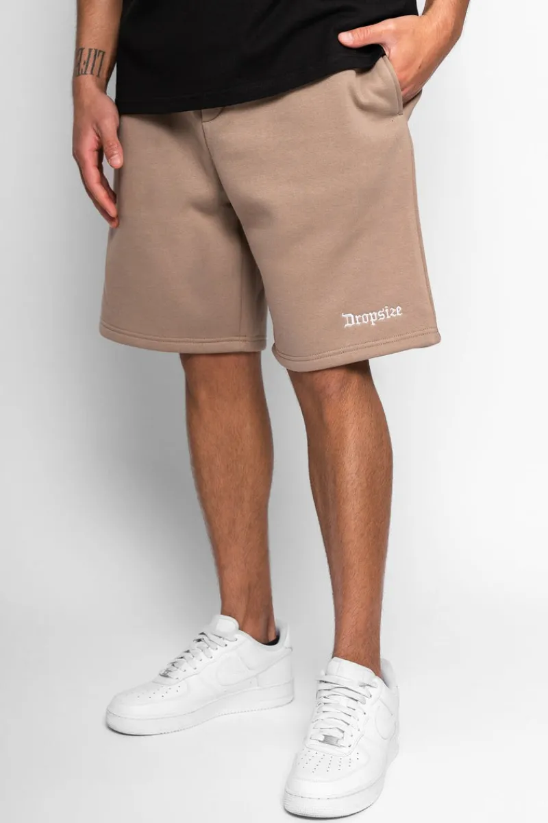 Shorts<Dropsize Heavy Sweat Embo Short Silver Mink