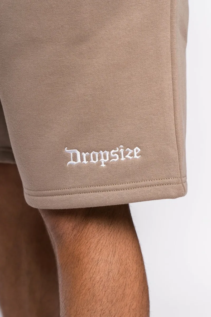 Shorts<Dropsize Heavy Sweat Embo Short Silver Mink