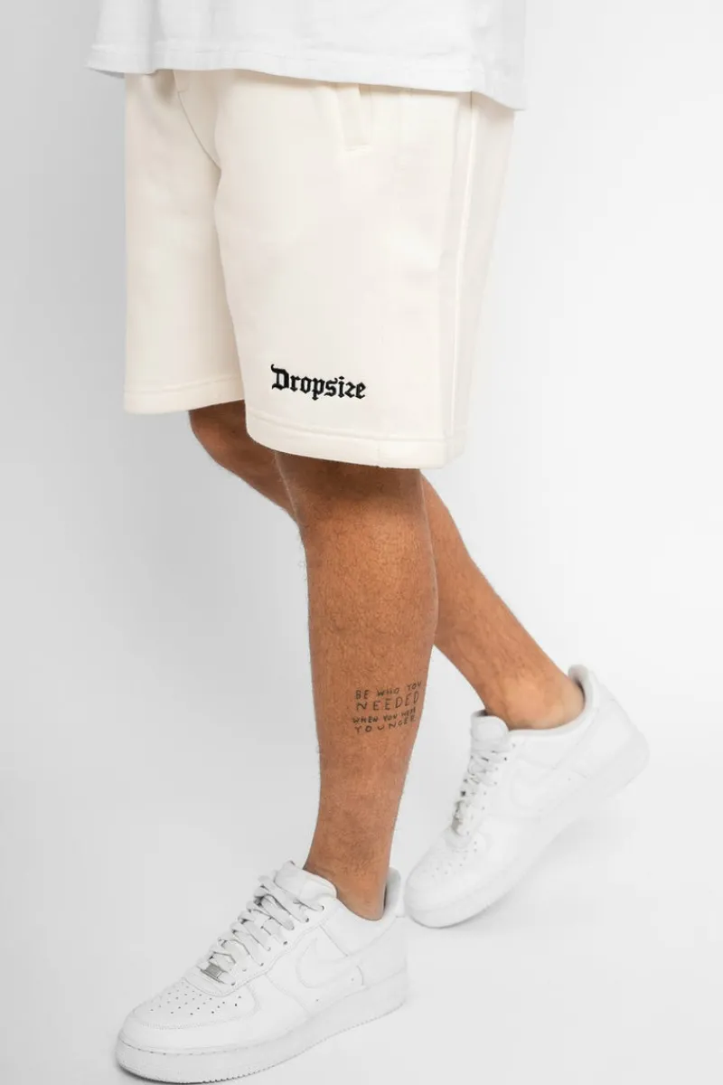 Shorts<Dropsize Heavy Sweat Embo Short V2 Cream White