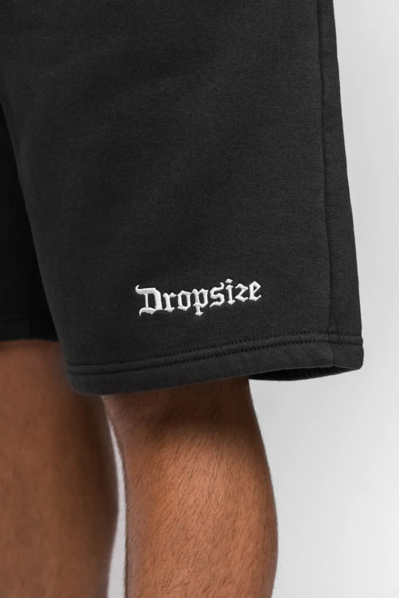 Shorts<Dropsize Heavy Sweat Embo Short Washed Black