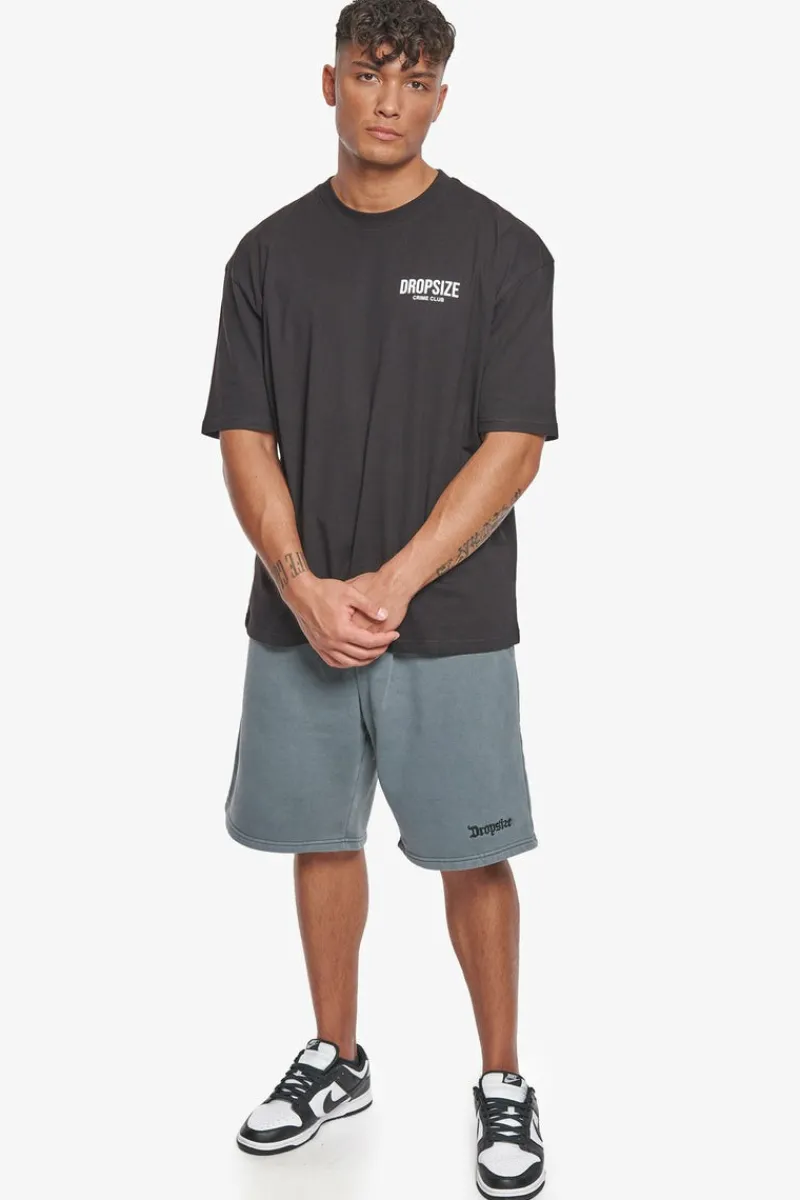 Shorts<Dropsize Heavy Sweat Embo Short Washed Grey