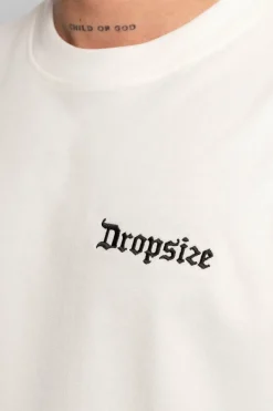 T-Shirt<Dropsize Heavy V2 Embo T-Shirt Cream White