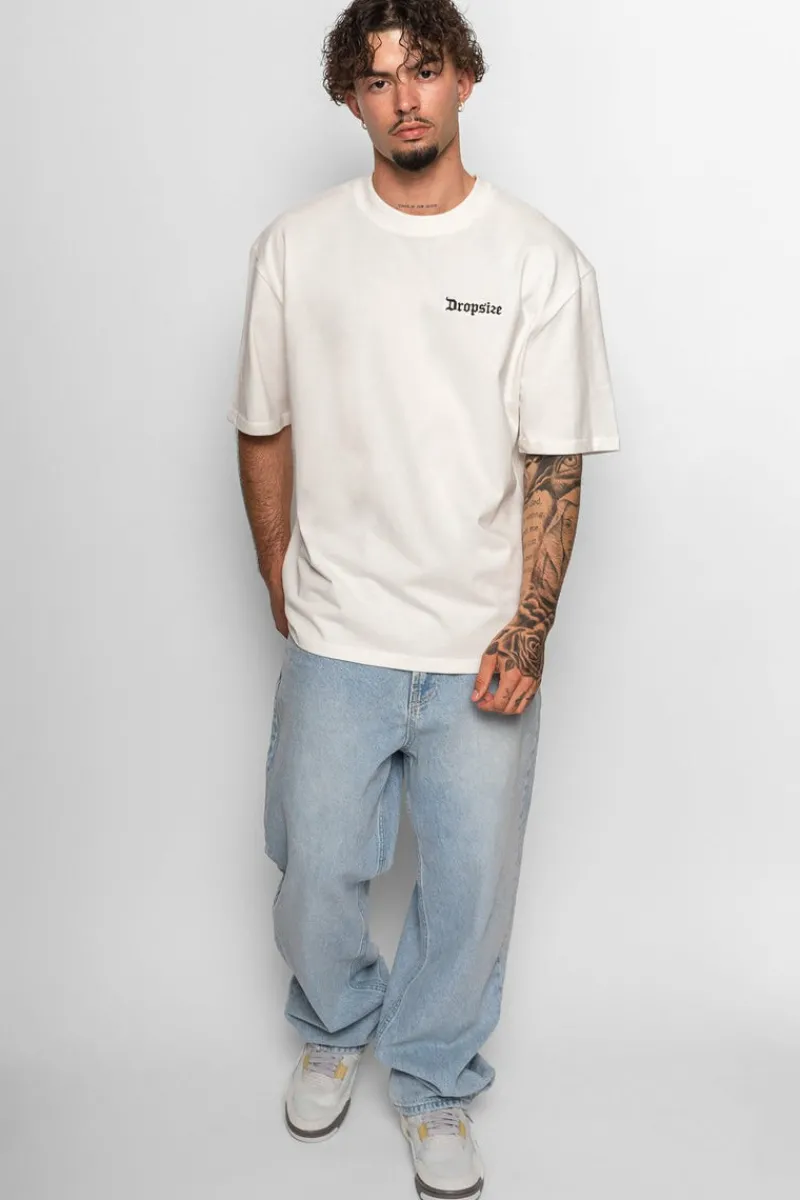 T-Shirt<Dropsize Heavy V2 Embo T-Shirt Cream White