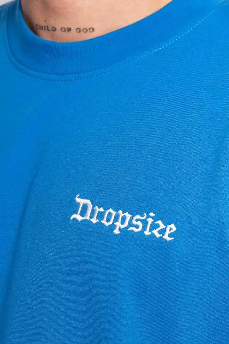 T-Shirt<Dropsize Heavy V2 Embo T-Shirt Royal Blue