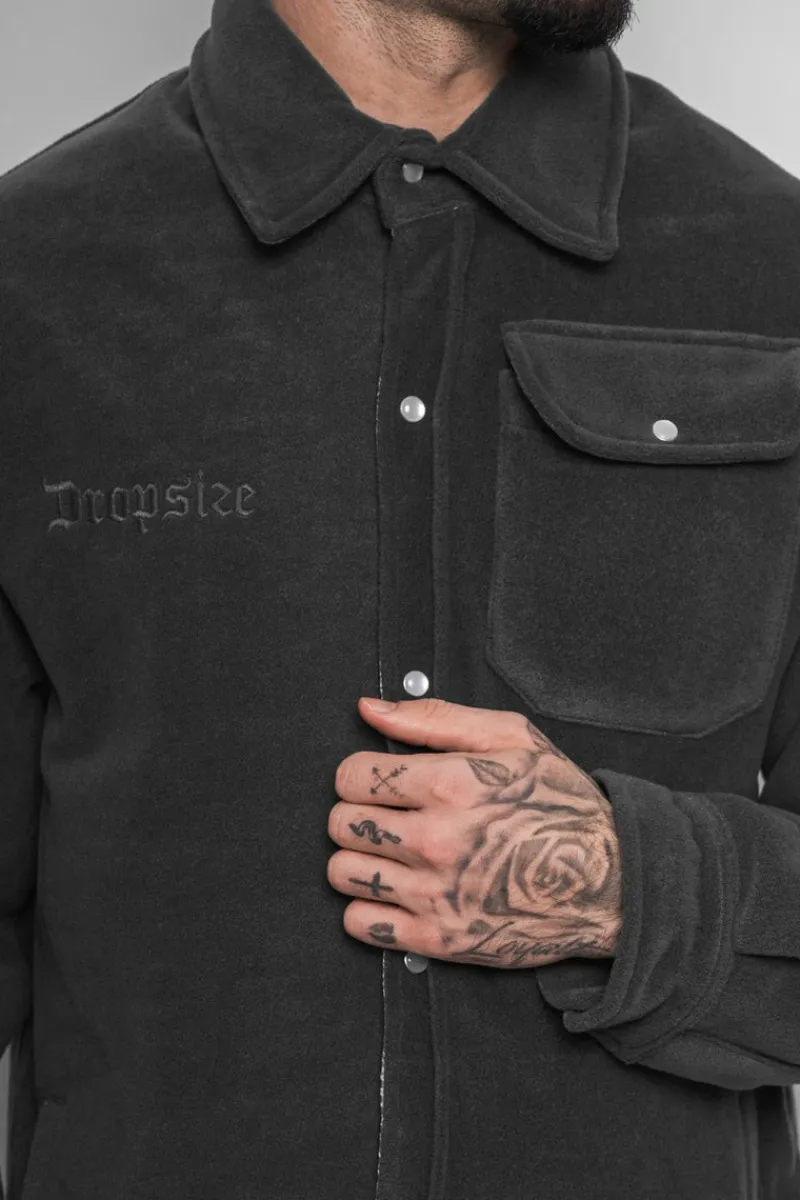 Jacken<Dropsize Heavy V2 Fleece Jacket Washed Grey