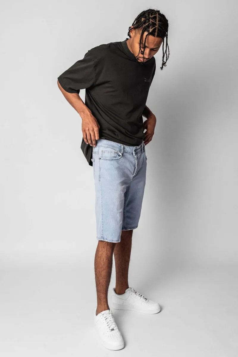 Shorts<Dropsize Jeans Short Light Blue