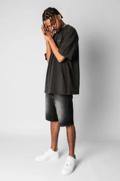 Shorts<Dropsize Jeans Short Washed Black
