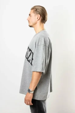 T-Shirt<Dropsize Logo Design Heavy T-Shirt Heather Grey