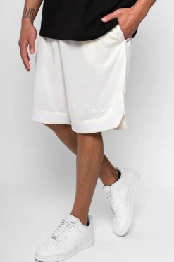 Shorts<Dropsize Logo Mesh Short Cream