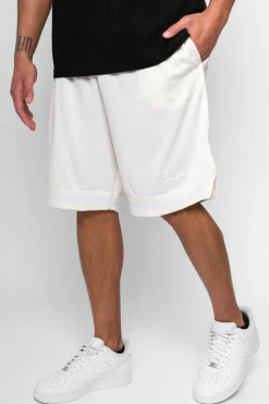 Shorts<Dropsize Logo Mesh Short Cream