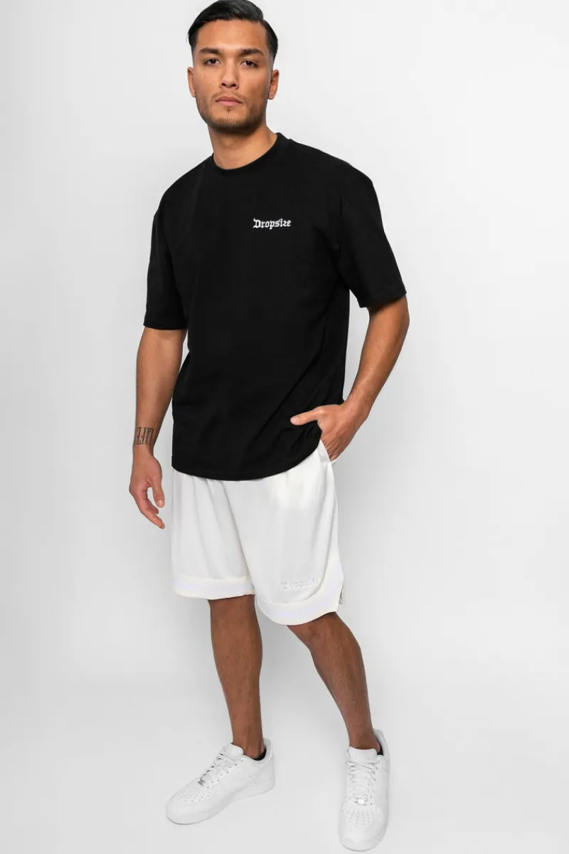Shorts<Dropsize Logo Mesh Short Cream