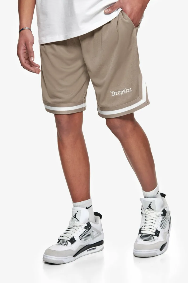 Shorts<Dropsize Logo Mesh Short Simply Taupe