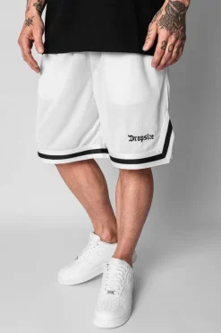Shorts<Dropsize Logo Mesh Short White/Black