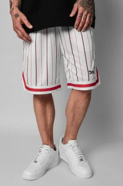 Shorts<Dropsize Logo Stripe Mesh Short White