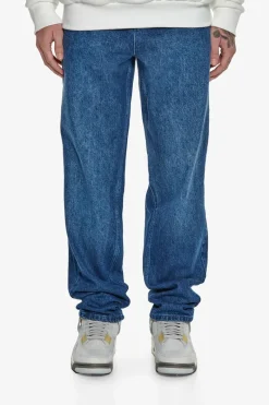 Jeans<Dropsize Loose Fit Monogram Jeans Dark Blue