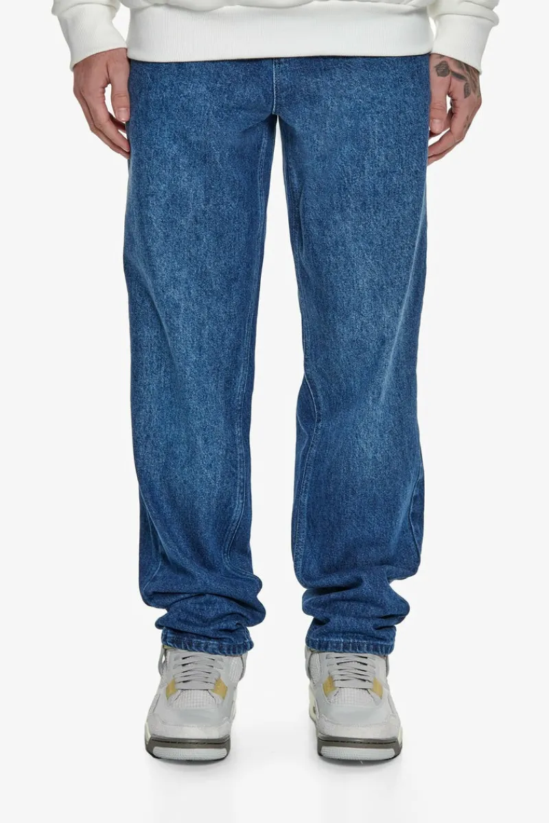 Jeans<Dropsize Loose Fit Monogram Jeans Dark Blue