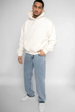Jeans<Dropsize Loose Open Hem Jeans Light Blue