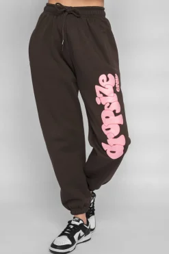 Frauen<Dropsize Puffer Print Jogger Pink Chocolate Brown