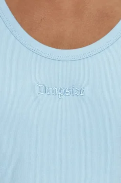 T-Shirt<Dropsize Rib Tank Top Baby Blue