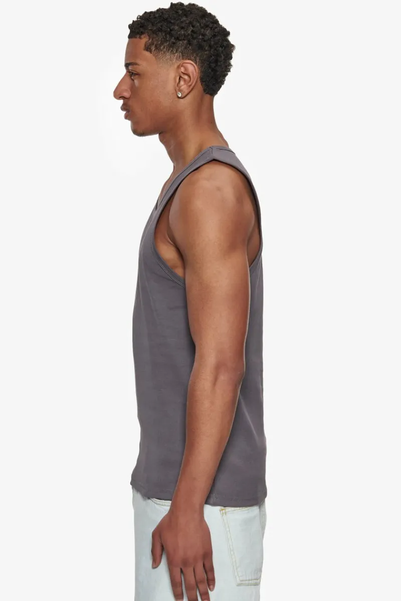 T-Shirt<Dropsize Rib Tank Top Grey