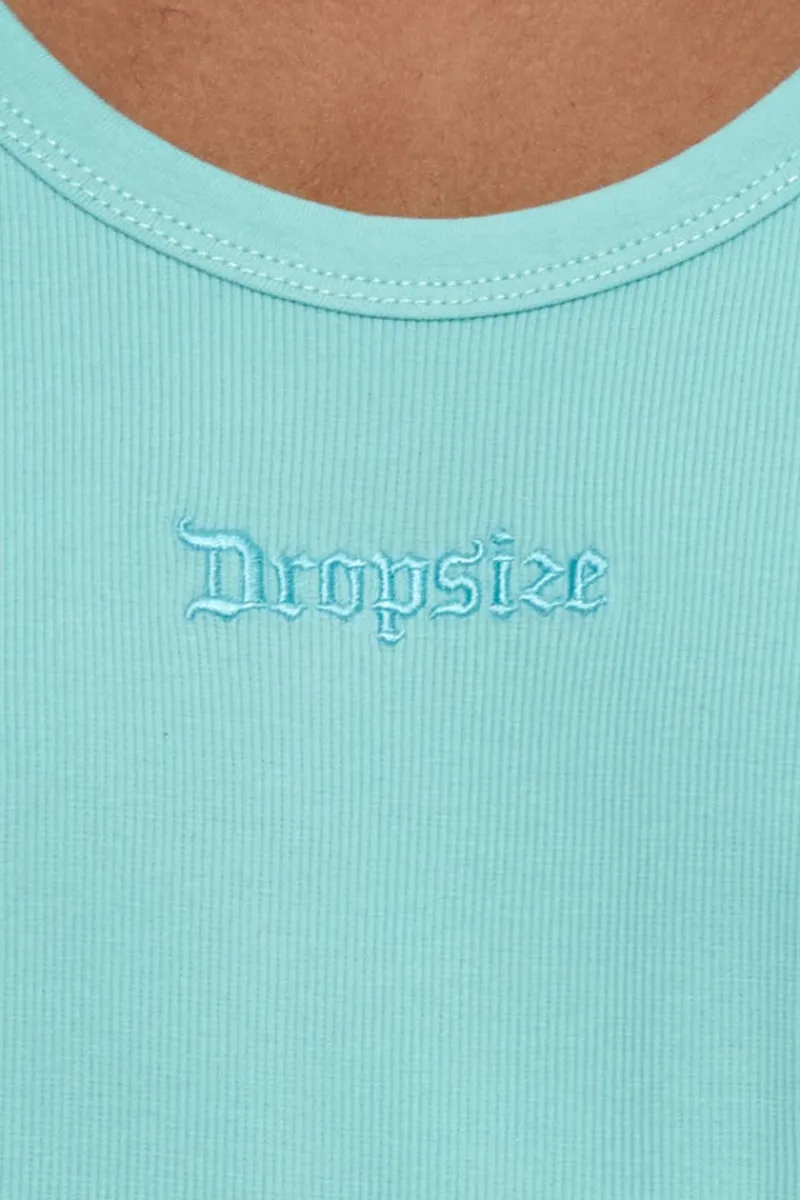 T-Shirt<Dropsize Rib Tank Top Turquoise