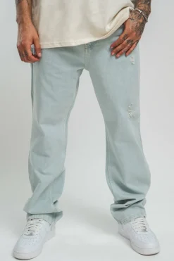 Jeans<Dropsize Ripped Loose Fit Jeans Light Blue