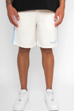 Shorts<Dropsize Side Stripe Shorts Cream / Light Blue