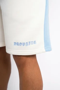 Shorts<Dropsize Side Stripe Shorts Cream / Light Blue