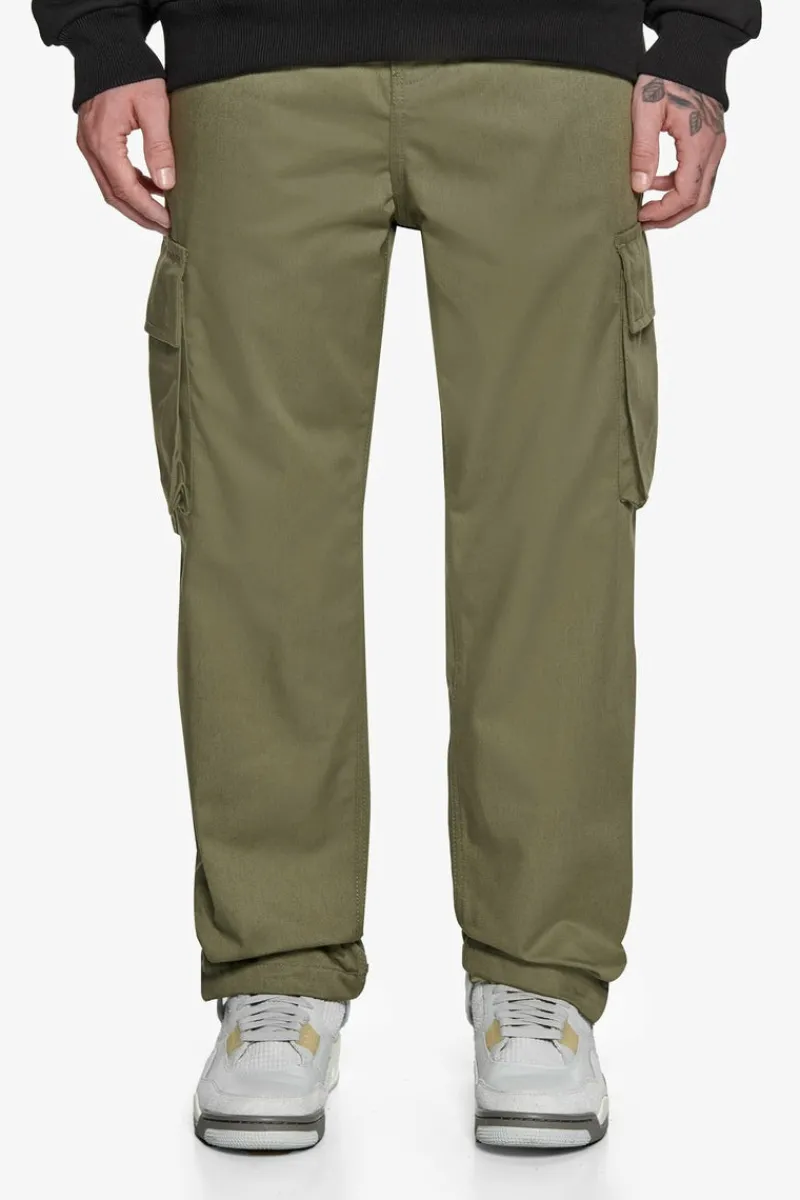 Cargos<Dropsize Single Cargo Pocket Workwear Pants Olive