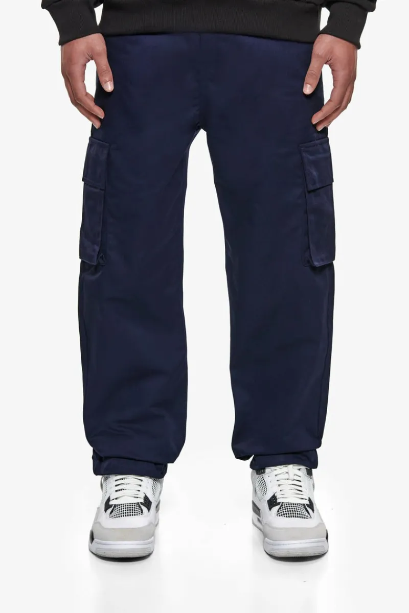 Cargos<Dropsize Single Cargo Pocket Work Wear Pants Navy